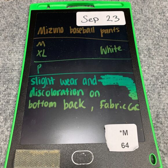 Mizuno Baseball Pant Mens XL Extra Large White Flex Waistband Belt Loops - Picture 13 of 14